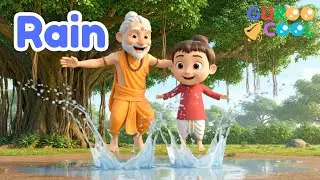 Rain - Kids Cartoon | Children Fun Story | Guroo & Adi Dance in Monsoon | Guroo Cool Cartoon