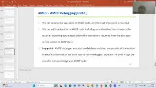 141 - ABAP on HANA - AMDP - AMDP Debugging Part2