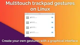 Добавить жесты мультисенсорного трекпада в Linux