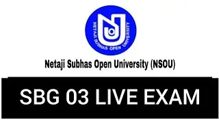 Bengali SBG 03 live exam | NSOU 2022