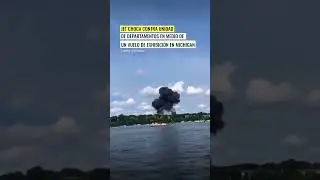 Jet choca contra unidad de departamentos en medio de un vuelo de exhibici&oacute;n en Michigan, EEUU  #sdp