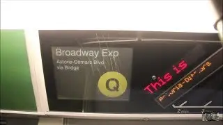 A ride Along on a Astoria Ditmars Blvd Bound (Q) Train From 5th avenue/59 Street