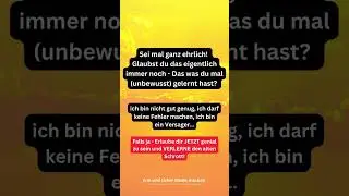 Vertraue dir selbst, vertraue deiner Genialit&auml;t!