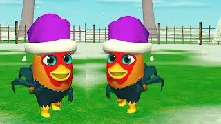 Rooster  🐓 Dance||El Pollito Pio 3d-Canciones de la granja de zenon||#cyborg #cartoon||Robot 6M Kota