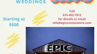 Micro Weddings at EPIC Event Centre