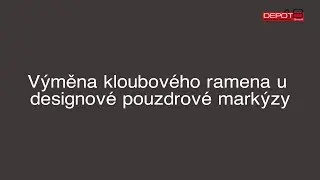 V&yacute;měna kloubov&eacute;ho ramena u designov&eacute; pouzdrov&eacute; mark&yacute;zy