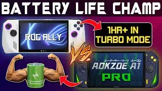 Тест на время автономной работы ROG Ally | Сравнение с AOKZOE A1 Pro