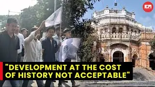 TSF stages sit in protest, wants govt to review decision on Pushpabanta Palace