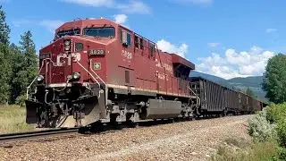 CP 8820 West - CPKC A09 (Mini Coal) - CP Cranbrook Sub - Fenwick / Bull River, BC