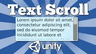How to make scrollable UI (user interface) text area in Unity game | Quick Unity 2D tutorial
