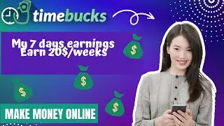 My 7 days earning at Timebucks | Timebucks earn 40$ per week | online earning malayalam
