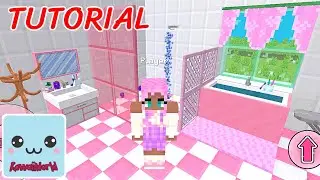 Kawaii World - How to build MODERN cute BATHROOM - TUTORIAL - Kawaii Craft