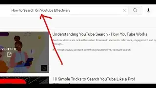 How To Search On Youtube Effectively For Learning
