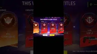 How To Increase 🚀 Weapon Galory Title 🤯 in Br & Cs Rank / Free Fire New Br Rank Season #shorts #virl