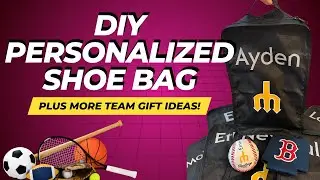 DIY Personalized Baseball Shoe Bags + More Team Gift Ideas!
