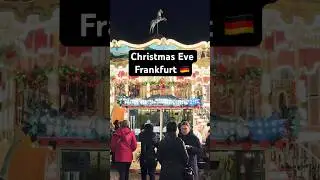 Wishing you a very Merry Christmas Eve from the heart of Frankfurt! 🎄