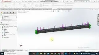 Simply Supported Beam Analysis use Solidworks