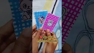 cute Mini notebook from one sheet of paper without glue #papercraft #shourtfeed #diy #mufidays