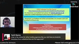 Day-1 e-FDP programme on &ldquo;Research updates in Ph. Formulation and Analytical method development&rdquo;