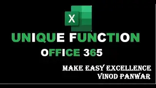 Unique Function in Excel