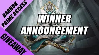 Warframe | Baruuk Prime Access Serene Storm Pack giveaway winner announcement