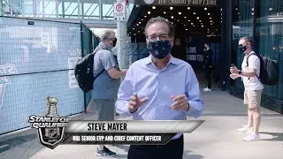 Steve Mayer provides a tour inside the Edmonton bubble