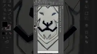 Lion Geometric Logo Design Illustration - Adobe Illustrator #shorts #logodesign