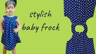 Baby Frock Cutting & Stitching  2 to 3 years old | Polka Dot Dress How to Make Baby Frock at Home |