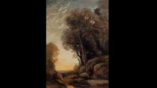 Study by M Francis McCarthy of Italian Landscape by Camille Corot