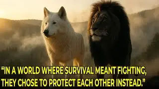 WHEN THE WHITE WOLF MET THE BLACK LION — AN UNLIKELY FRIENDSHIP THAT CHANGED THE WILD FOREVER