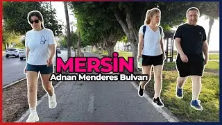 4K walking | Mersin Mezitli'den Pozcu'ya Sahil Yolu Boyunca bisiklet sürüşü