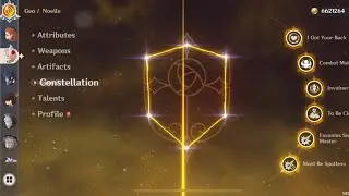 My every character&rsquo;s constellations | Genshin impact