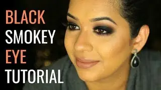 Black Smokey Eye Tutorial for Brown Eyes | Indian skintone | Hooded eyes | Beautylashes19