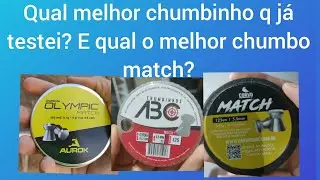 Chumbinhos match aurok, me surpreendi com a precis&atilde;o e agrupamento! Compara&ccedil;&atilde;o com outros semelhates