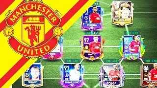 FULL MANCHESTER UNITED SPECIAL CARDS SQUAD BUILDER ! FIFA MOBILE 19