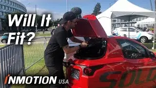 Can a V10F Electric Unicycle fit in this tiny Solo Car?