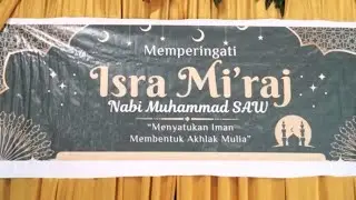 PERINGATAN ISRA' MI'RAJ NABI MUHAMMAD SAW IBU-IBU YASINAN NURUL AZKIYA DESA TANJUNG BARU