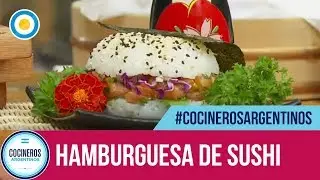 Increíbles hamburguesa de sushi en Cocineros Argentinos