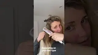How to de-frizz hair, how to straighten hair with Conair Double Ceramic Heated Straightening Brush