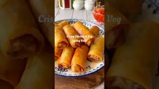 Chicken and Veg Spring Rolls #springrolls #ramadanrecipes #iftar #ramadan2025 #asmrfood