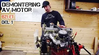 Dax f&ouml;r demontering av B21 ET Del 1, Volvo 240 Restoration