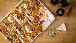 How to Make Kickin' Buffalo Chicken Nachos | Party Recipes | Allrecipes.com