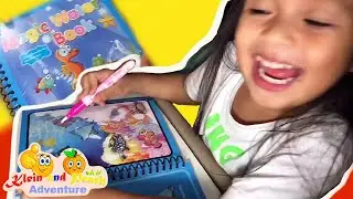 Magic Water Book Water Coloring Book with Water Pen for Kids - videos for toddlers
