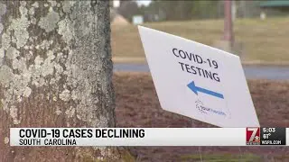 Covid cases declining