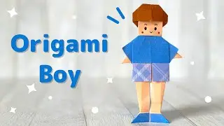 How to make an origami boy (difficulty level: 3★★★) 折り紙の男の子の作り方