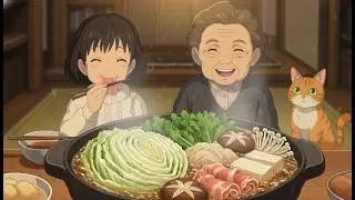 quiet countryside life with grandma: onsen bath, pepper lunch, and japanese hot pot | ghibli style