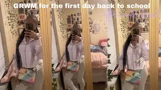 GRWM for the first day back to school *after winter break* + mini vlog 💕