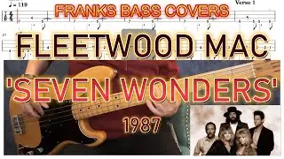 'SEVEN WONDERS' - FLEETWOOD MAC - FRANKS BASS COVERS & TAB