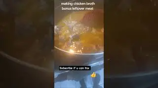 making chicken broth stripped meat 12 full  chicken bones  cost $12 u get 12 liters of broth part 1