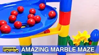 Toddler Learning Colors - Fun Marble Maze Teaching Colours for Children Organic Learning